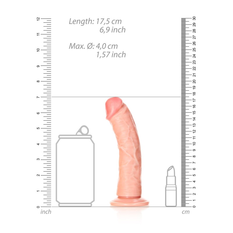 Curved Realistic Dildo with Suction Cup - 6""/ 15,5 cm